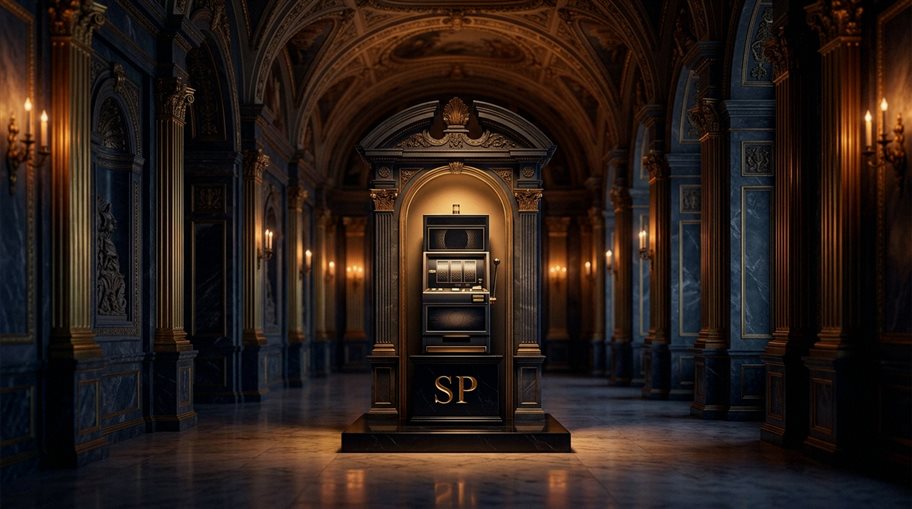 Spieler bei Online-Spielautomaten am Bildschirm